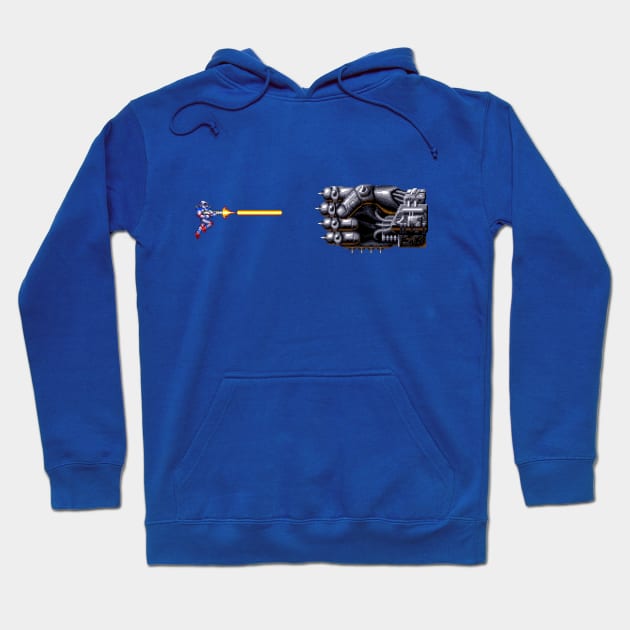 Turrican vs. Fist Hoodie by black_star